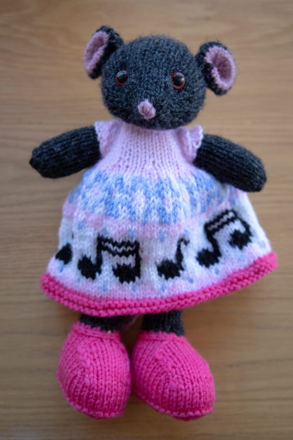 Mús í tónlistarkjól