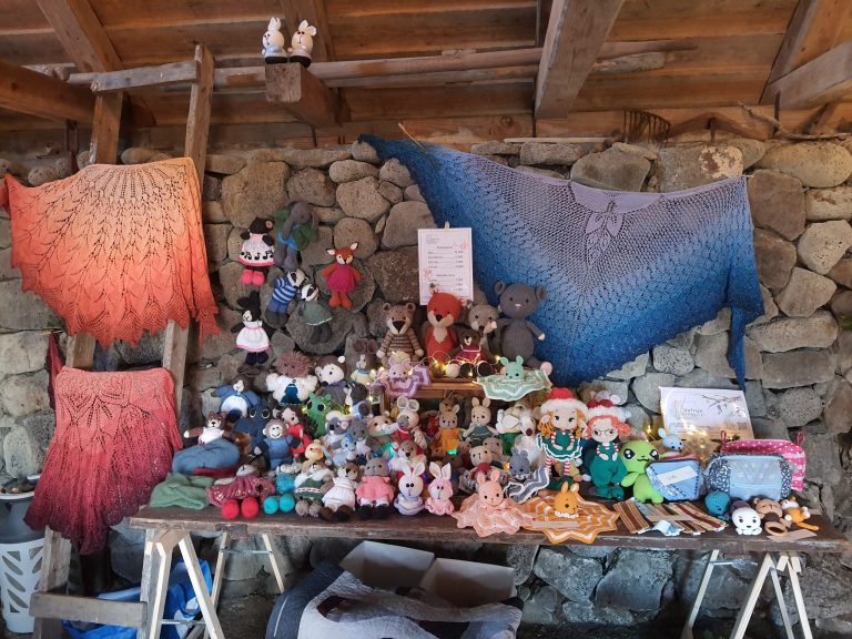 Vefrún á jólamarkaði