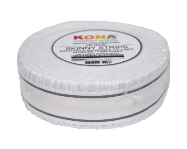 Kona Cotton 1 1/2" ræmur - Hvítar