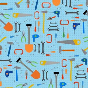 Light Sky Tool Wall