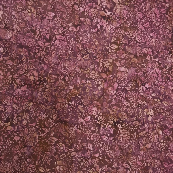 Burgundy Flower - Batik