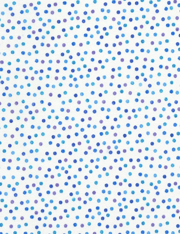 Dot Hvítt/Blátt doppur