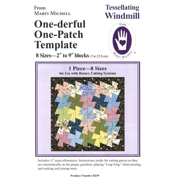 One-derful One-Patch Template - Tessellating Windmill