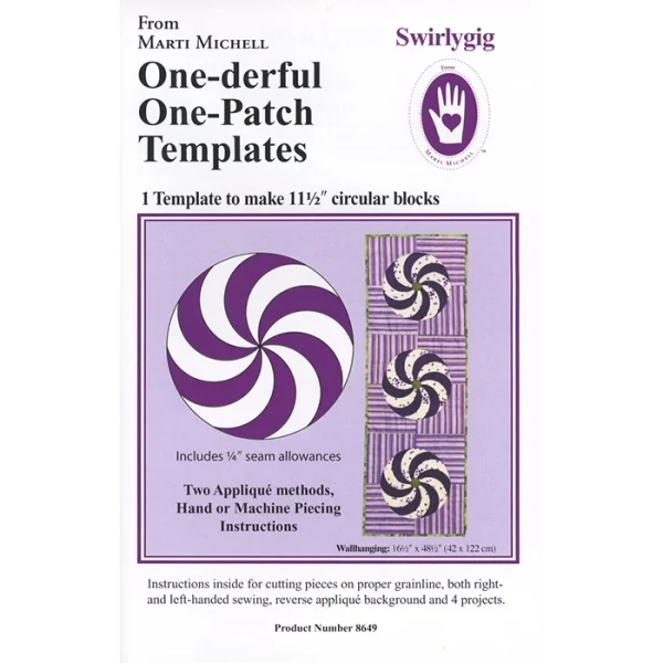 One-derful One-Patch Template - Swirlygig