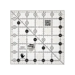 Creative Grids 6-1/2 x 6-1/2 tomma Ferningur - Fyrir örvhenta