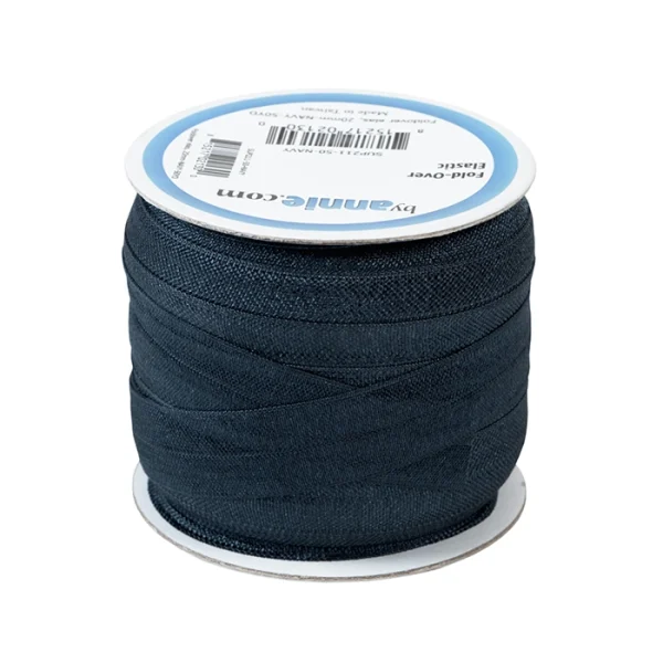 Fold-over teyja - 20mm - Dökkblá